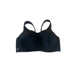 Livi Active Women's Black Moulded Underwire Full Coverage Sports Bra - 44DDD